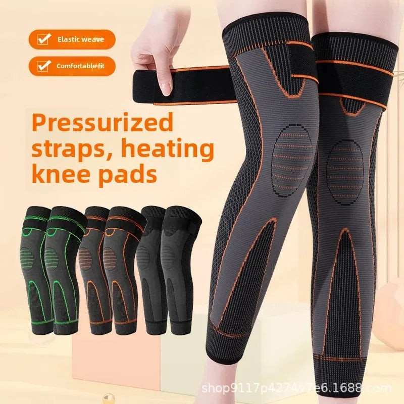 2Pcs 1Pair Strap Knee Braces Support Pad Running Lengthening Breathable Sport Protector Elastic Nylon Pad Sleeve Unisex thermal legs warmer for medical use