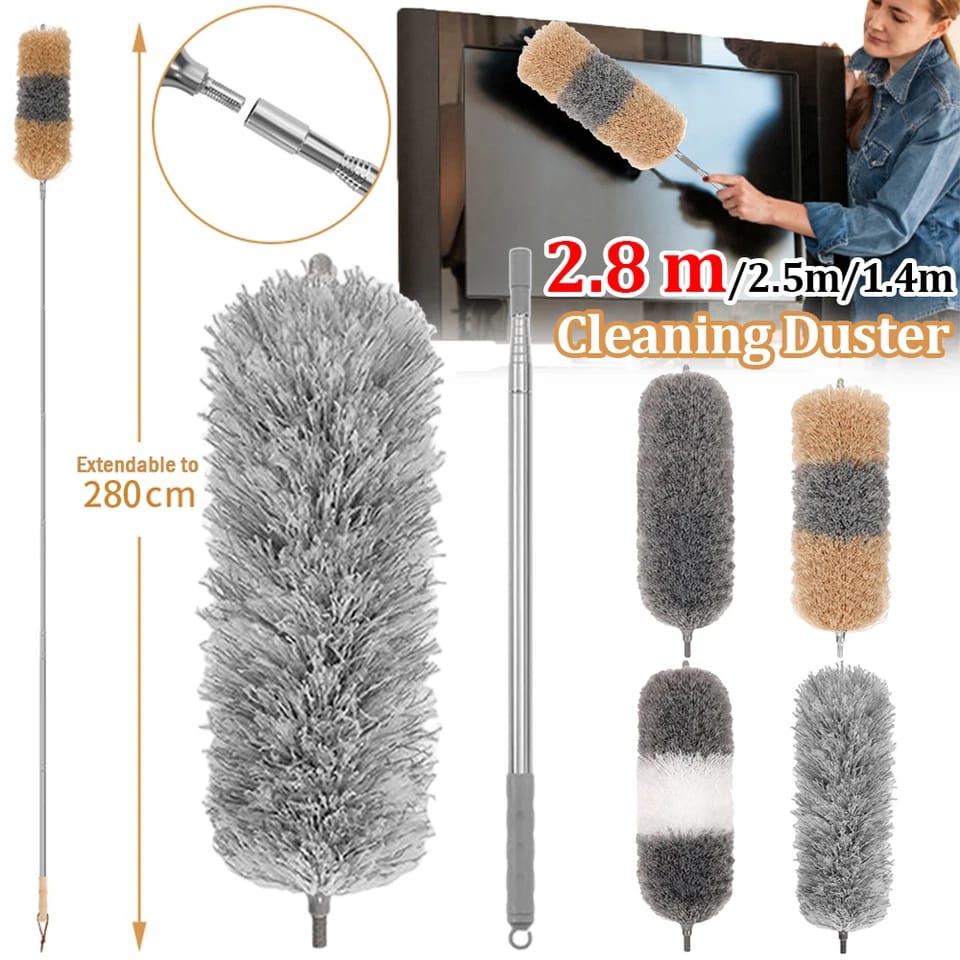 280cm Telescoping Duster, Extendable Microfiber Duster 100