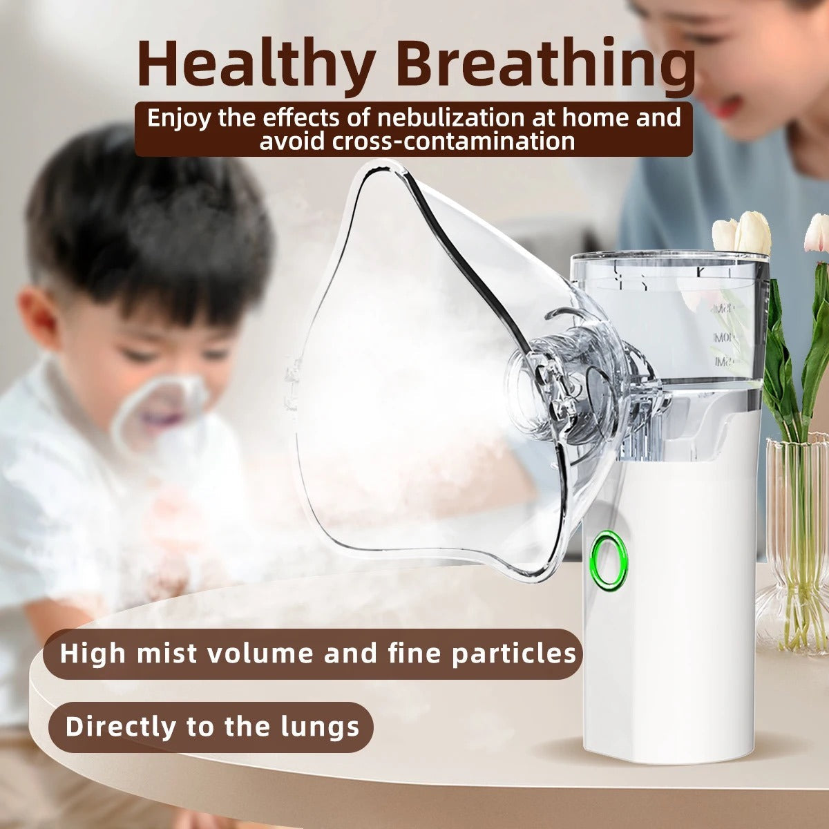 Portable Nebulizer For Asthma Inhaler Nebulizer Machine For Kids And Adults Medical Asthma Nebulizer - Rechargeable