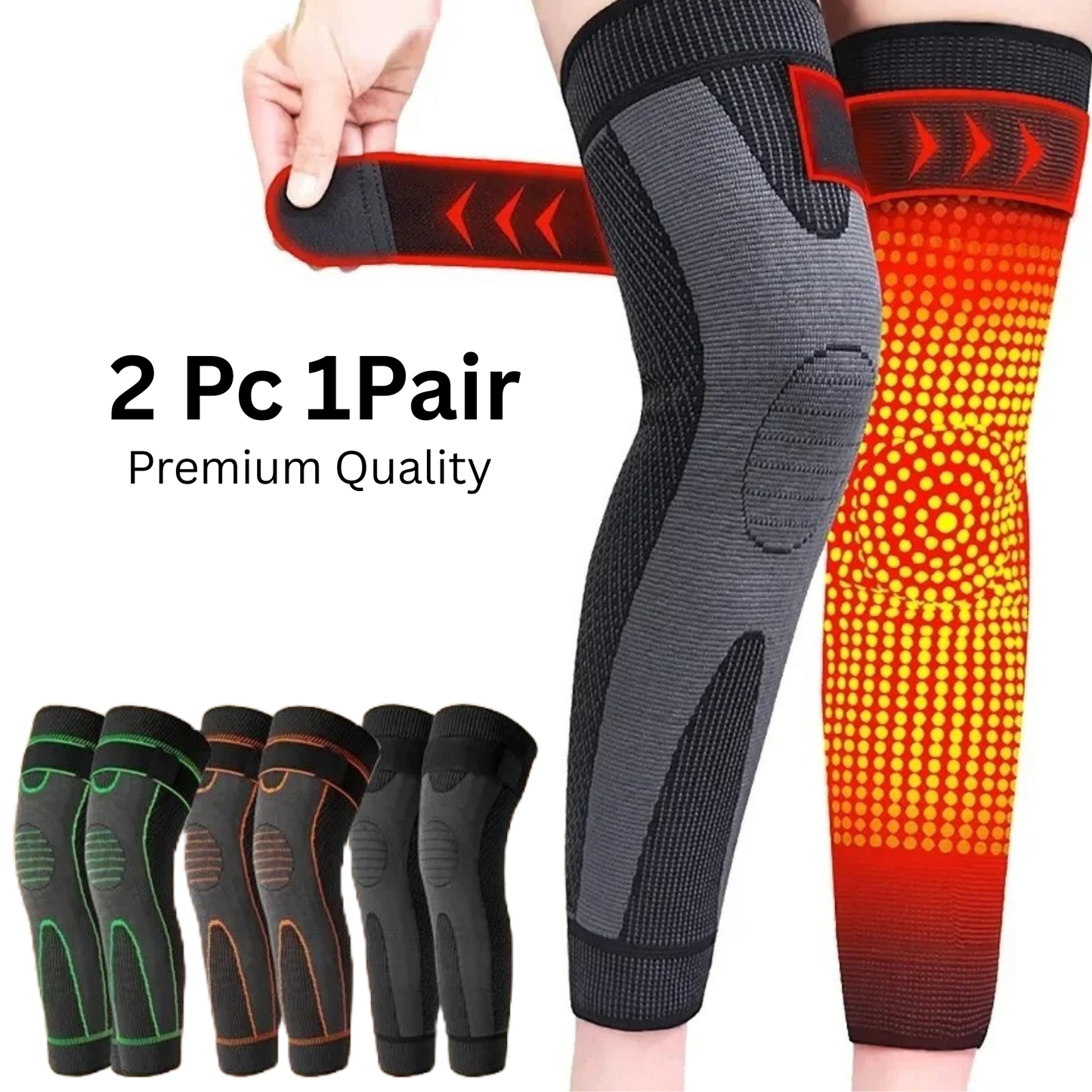 2Pcs 1Pair  Strap  Knee Braces Support Pad Running Lengthening Breathable Sport Protector Elastic Nylon Pad Sleeve Unisex thermal legs warmer for medical use