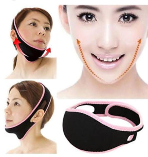 (nw00054) Chin Strap For Double Chin ,face Slimming Belt Chin Cheek Face Line Strap ( Random Color )