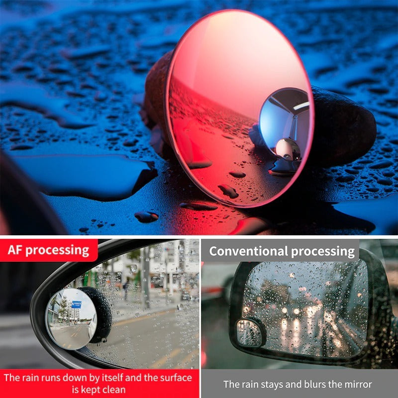 2Pcs Blind Spot Mirror for Car, 360 Degree Universal Rear View Wide-Angle Waterproof Blind Spot Lens