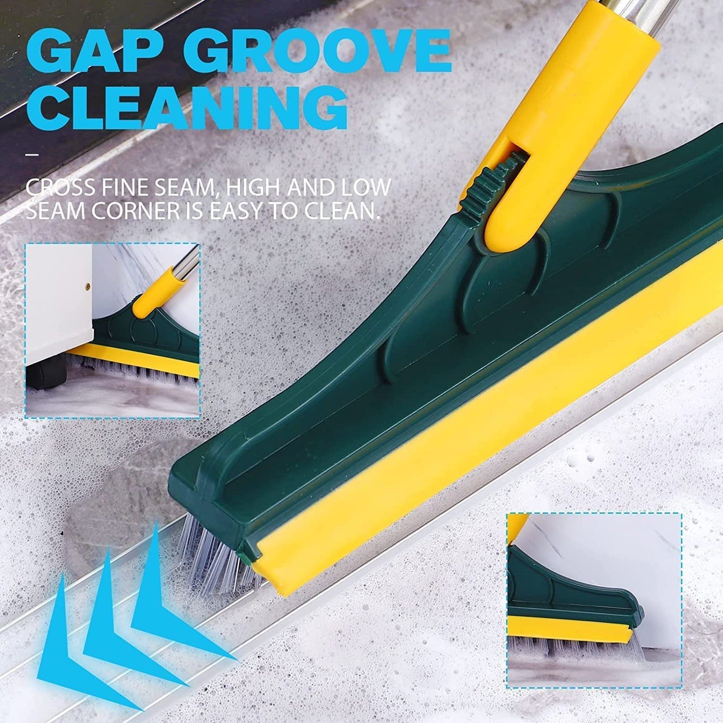 2-in-1 Broom and Floor Wiper