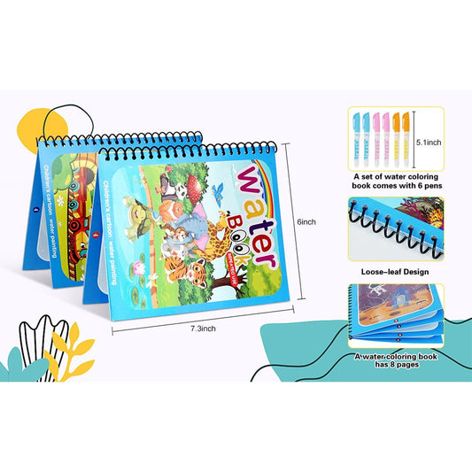 Magic Water Drawing Coloring Book