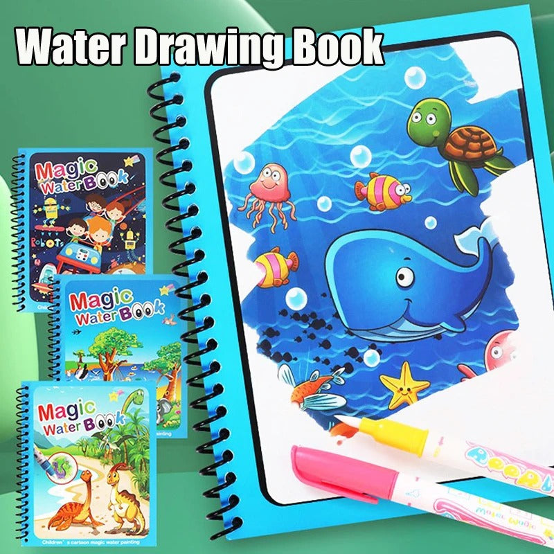 Magic Water Drawing Coloring Book
