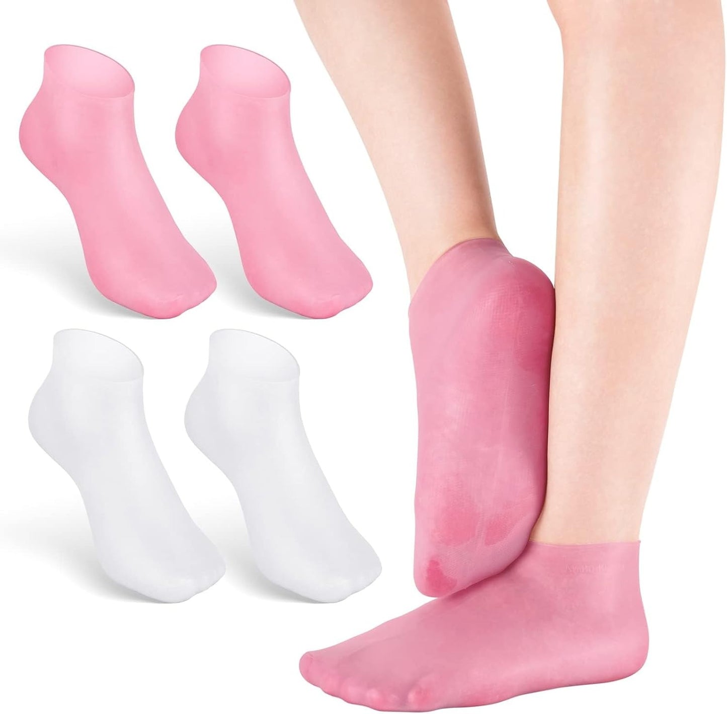 Moisturizing Socks Silicone Gel Heel Pad