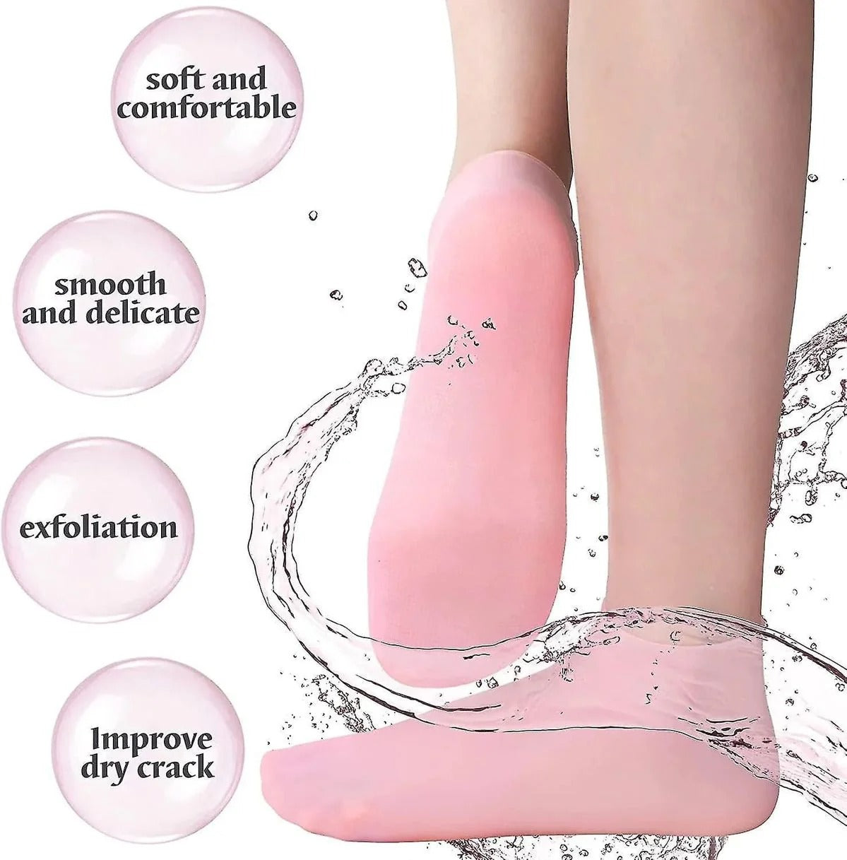 Cracked Heel Repair Gel Socks