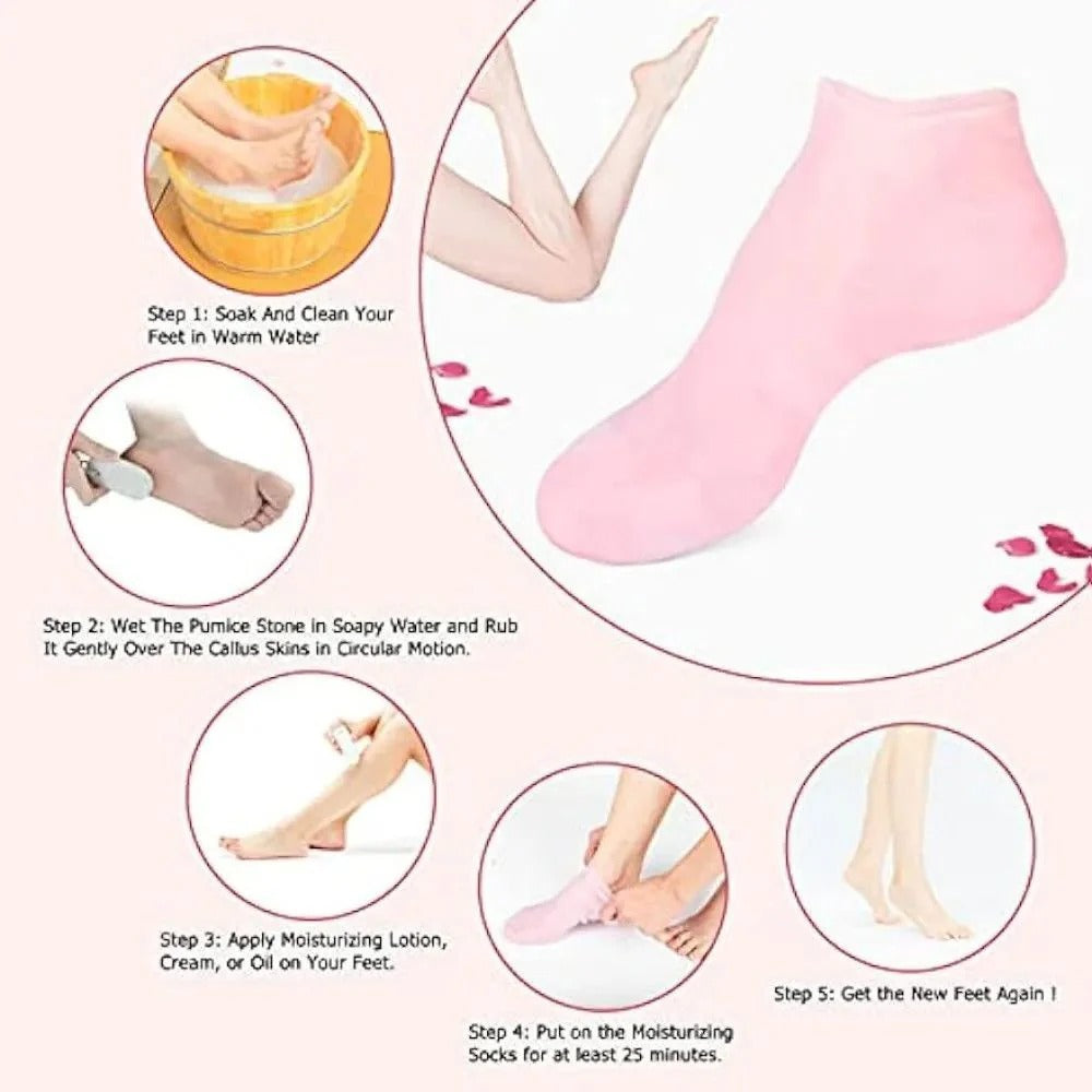 Cracked Heel Repair Gel Socks