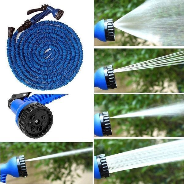 Multipurpose High Quality Easy to use Easy to store Multi function spray Length: 100 ft The Magic Hose Pipe