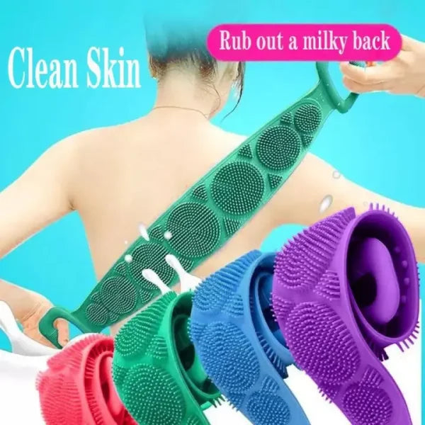 Single Side Bath Towel Silicone Scrubber